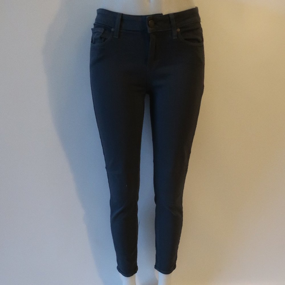 Womens Paige Pinehurst Green Verdugo Ankle Denim Jeans 28 *